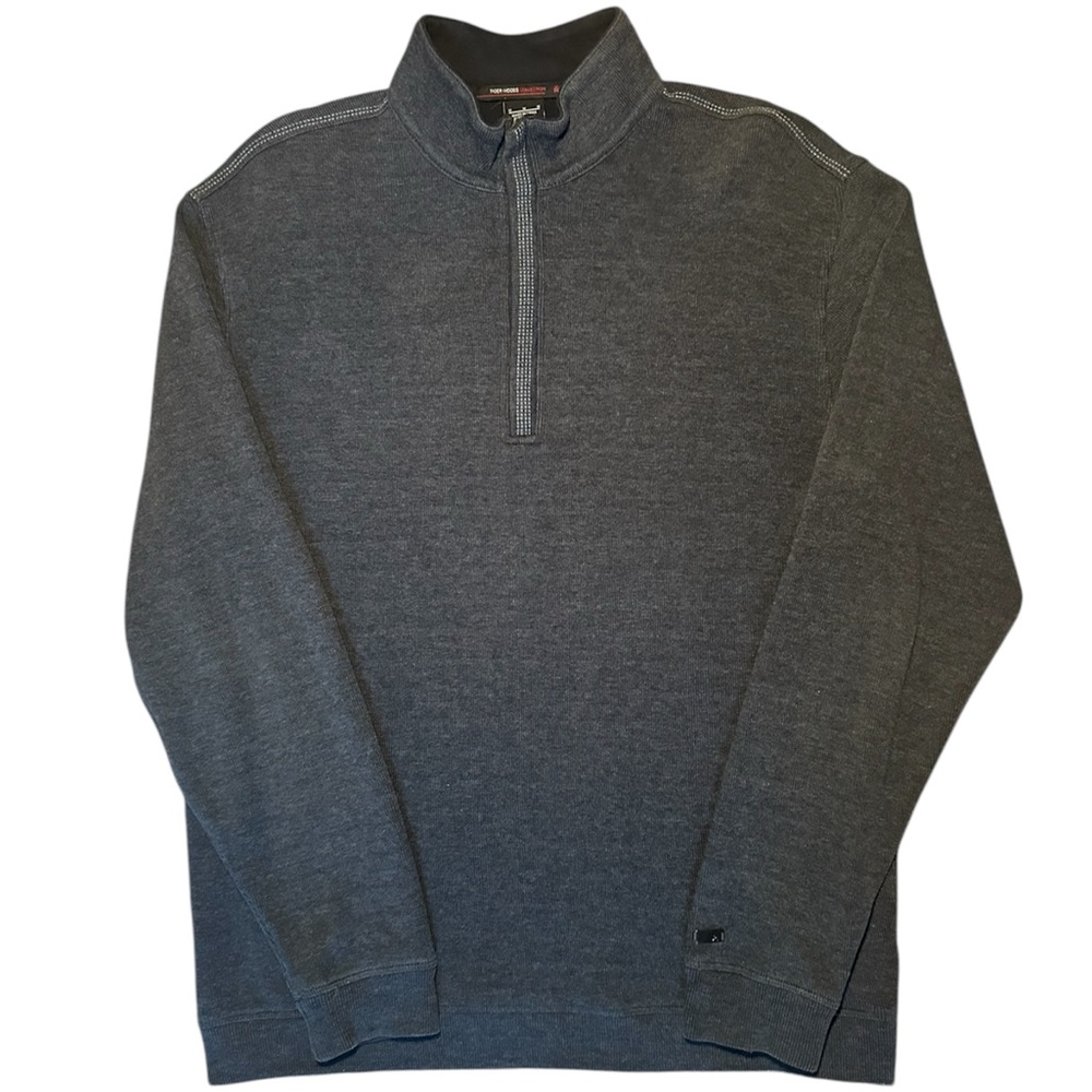 Tiger Woods Collection Nike Men's Gray Half Zip Golf Pullover Size Medium